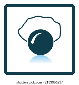 April Fool's Day Icon. Square Shadow Reflection Design. Vector Illustration.