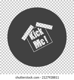 Icono del Día de los Inocentes. Reducir el diseño del patrón en la cuadrícula de transparencia. Ilustración vectorial.