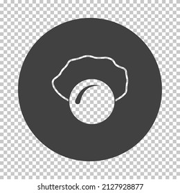 April Fool's Day Icon. Subtract Stencil Design on Tranparency Grid. Vector Illustration.