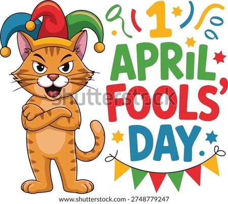 April Fool's Day Jester Cat