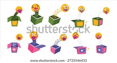 April Fools Day Joke Box Set Illustration