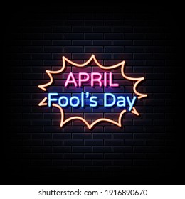 April Fool's Day Neon Sign