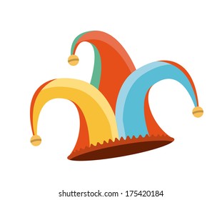 april fools day over white background vector illustration
