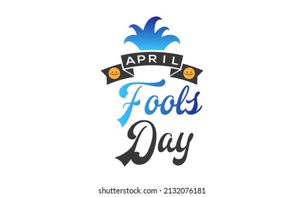 April Fool's Day. Practical jokes theme template for banner, card, poster, background.
