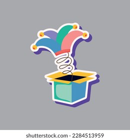 april fools day related icon isolated on background