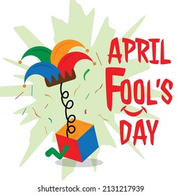April fools day with surprise icons. Good For greeting cards, banners, flyers, etc. vector art illustration design