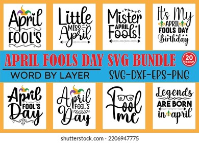 April fools day svg bundle