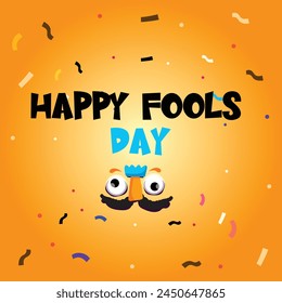 April Fool's Day  Template - suitable for posters, flyers, brochures, banners, badges, labels, wallpapers, web design, advertising, publicity or any branding 