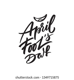 April Fools day, text design. Vector calligraphy. Typography poster. Hand writing and lettering for word doctor for greeting cards, banner, poster