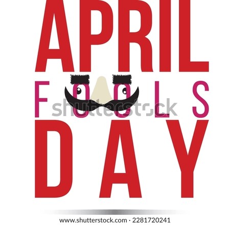 April Fools Day text and funny glasses EPS 10 vector illustration for greeting card, ad, promotion, poster, flier, blog, article, marketing, signage, email,
Square April fool post design