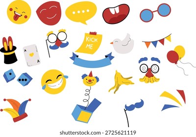 Ilustração vetorial tema de April Fools' Day 