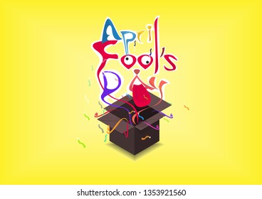 april fools day ,Typography 