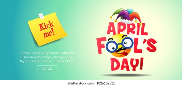 April fool's day, Typography, Colorful