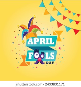 April Fools Day. Typography Design Vector. For greeting cards, banners, flyers, etc.