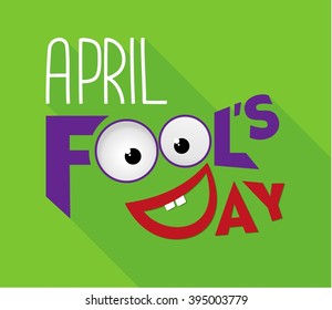 April Fools Day Typography Design Vector Illustration