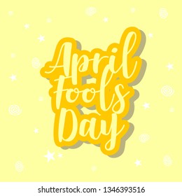 April Fools Day Typography for Greeting Cards and Social Media Content. -vector