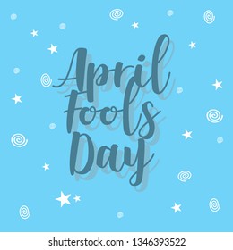 April Fools Day Typography for Greeting Cards and Social Media Content. -vector
