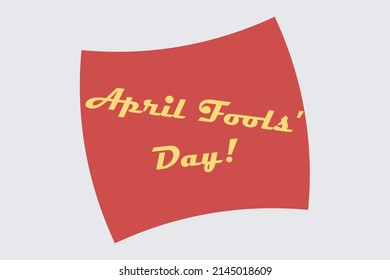 April Fools Day typography text vector design. Typography Poster,  and t-shirt design 