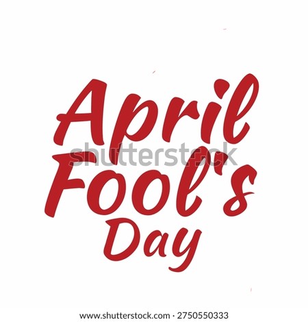 April Fool's Day Typography Vector