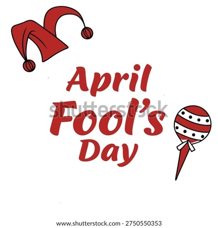 April Fool's Day Typography Vector