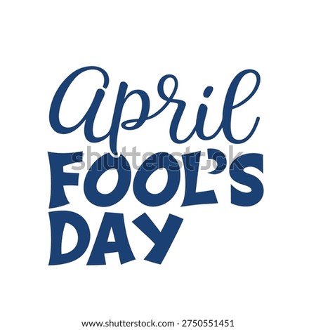 April Fool's Day Typography Vector