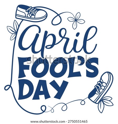 April Fool's Day Typography Vector