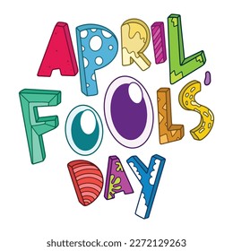 April Fool's Day Vector Background, perfect for office, company, school, social media, advertising, printing and more