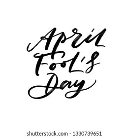 APRIL FOOL'S DAY. VECTOR HOLIDAY HAND LETTERING