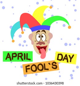 April Fools Day. Vector illustration for greeting card, ad, promotion, poster, flier, blog, article, marketing, signage, email