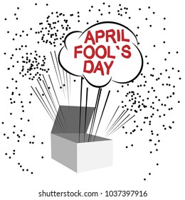 April Fools Day. Vector illustration for greeting card, ad, promotion, poster, flier, blog, article, marketing, signage, email
