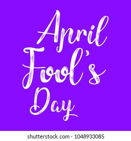 April Fool's Day vector illustration with colorful text and design. 