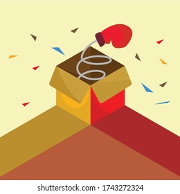 April fools day vector illustration