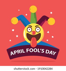 April fool's day vector Illustration