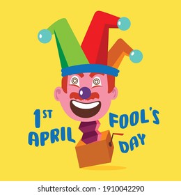 April fool's day vector Illustration