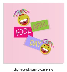 April fool's day, vector illustration.