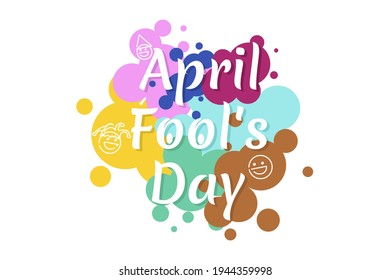 April fool's day vector illustration. Suitable for greeting card, poster and banner.