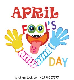 April fools day vector illustration