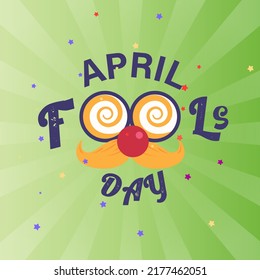 April fools' day vector illustration