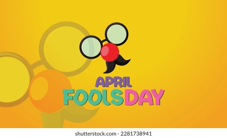 April Fool's Day. Vector Illustration. Celebrated Every Year On April 1st. Suitable for banners, posters, templates, greeting cards etc