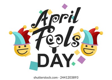 April fool's day vector illustration. Suitable for greeting card, poster and banner.
