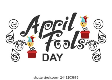 April fool's day vector illustration. Suitable for greeting card, poster and banner.
