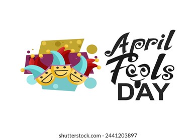 April fool's day vector illustration. Suitable for greeting card, poster and banner.
