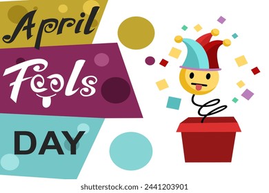 April fool's day vector illustration. Suitable for greeting card, poster and banner.
