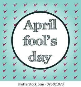 April fool's day vector illustration 