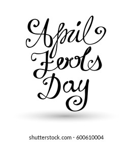 April Fool's Day Vector Lettering Sign