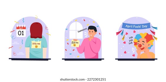 April Fools Flat Bundle Design