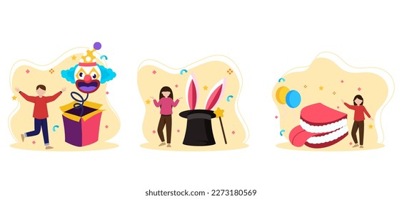 April Fools Flat Bundle Design