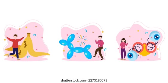 April Fools Flat Bundle Design
