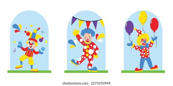 April Fools Flat Bundle Design Illustration