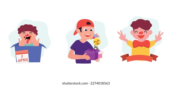 April Fools Flat Bundle Design